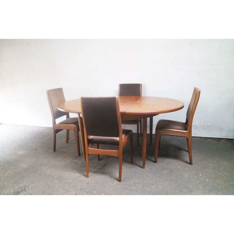 Vintage dining table and 4 chairs by G Plan 