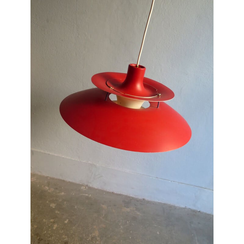 Vintage red "PH5" pendant lamp