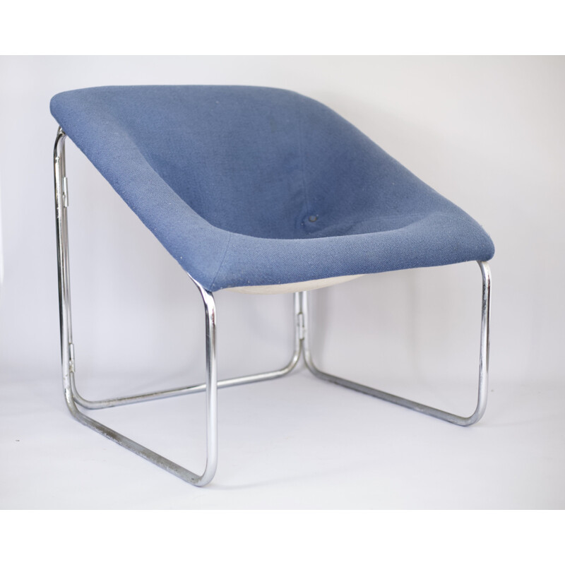 Kubischer Sessel Vintage blau