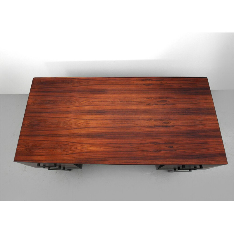 Modernist desk in rosewood, Kai KRISTIANSEN - 1950s