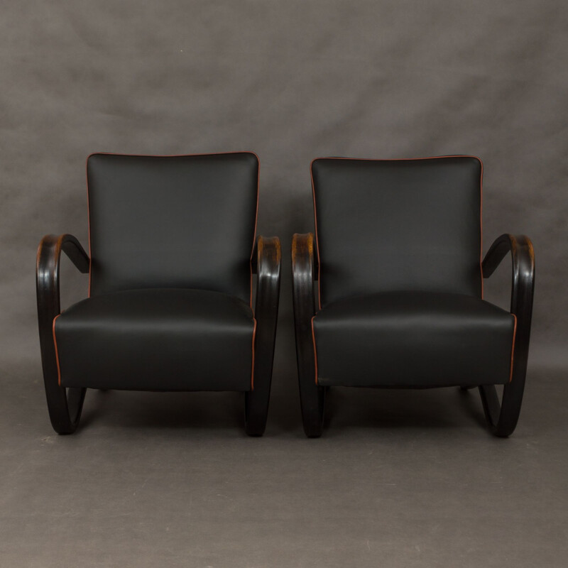 Set of 2 vintage armchairs "269" by Jindrich Halabala