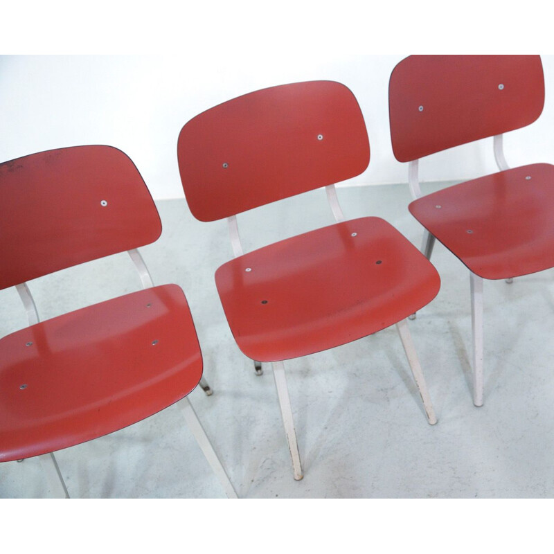 Se of 4 Vintage Dining Chairs by Friso Kramer for Ahrend de Cirkel