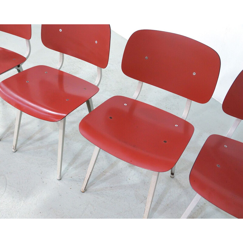 Se of 4 Vintage Dining Chairs by Friso Kramer for Ahrend de Cirkel