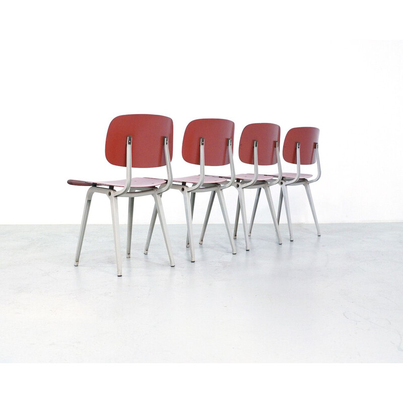 Se of 4 Vintage Dining Chairs by Friso Kramer for Ahrend de Cirkel