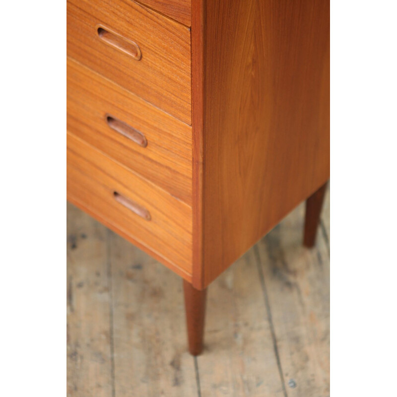 Teak Vintage Chest of drawers with 6 drawers