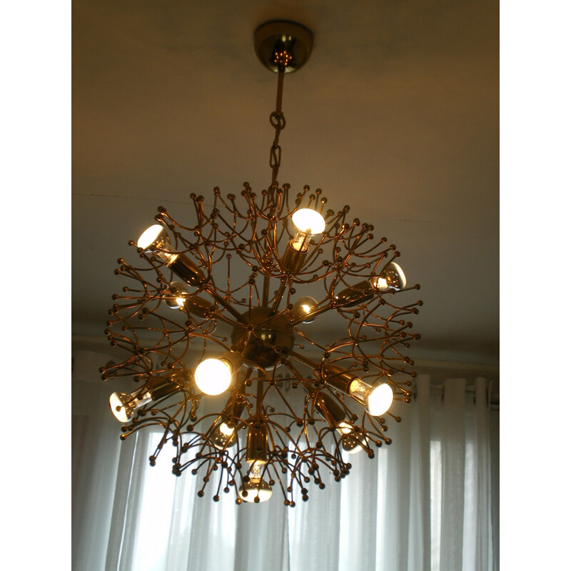 Vintage Chandelier "Sputnik" by Gaetano Sciolari