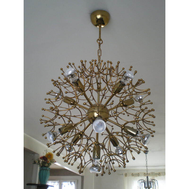 Vintage Chandelier "Sputnik" by Gaetano Sciolari