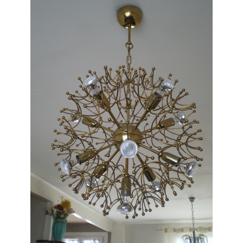 Vintage Chandelier "Sputnik" by Gaetano Sciolari