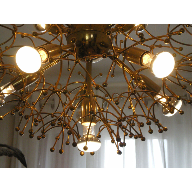 Vintage Chandelier "Sputnik" by Gaetano Sciolari