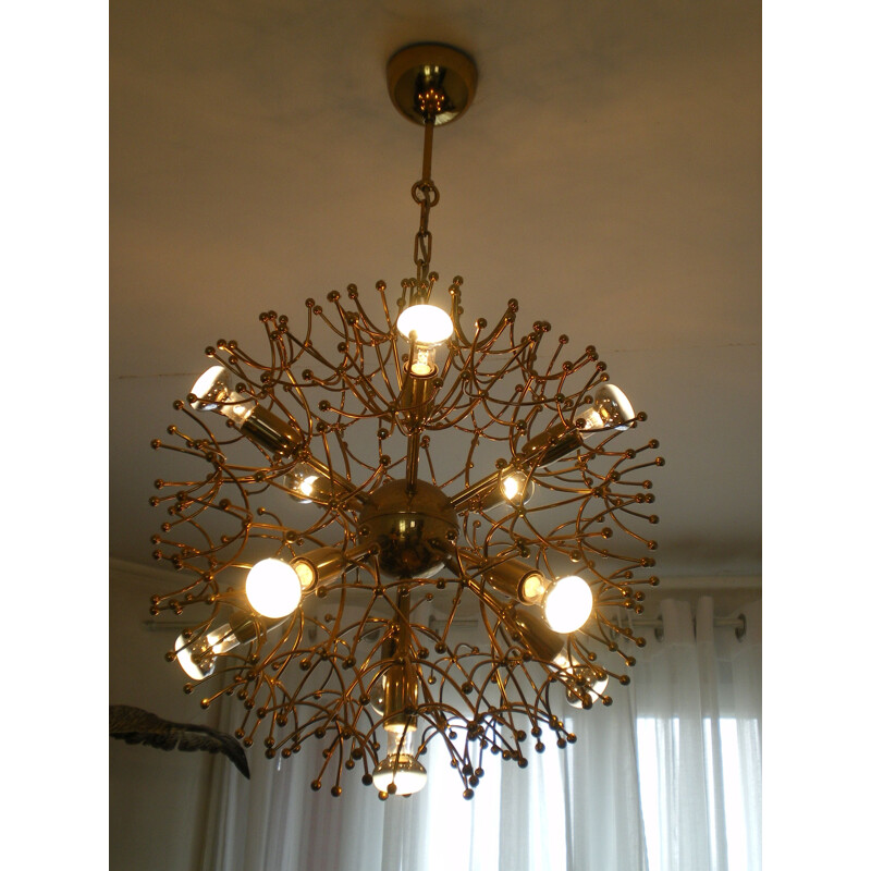 Vintage Chandelier "Sputnik" by Gaetano Sciolari