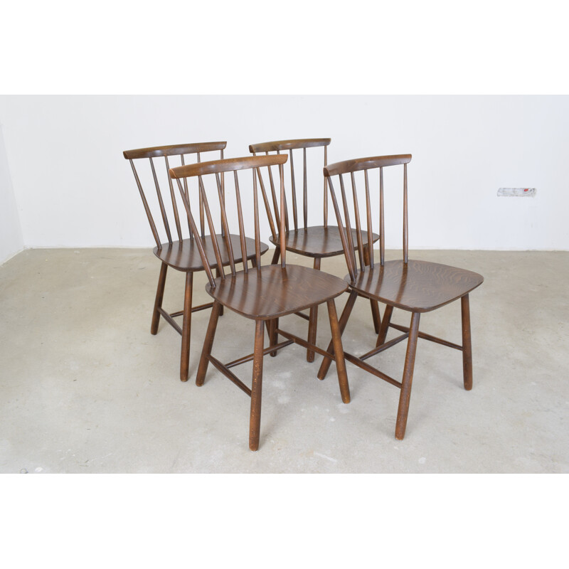 Vintage Set of 4 Danish Dining Chairs by Farstrup Møbler