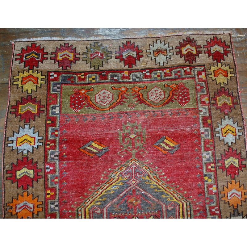 Handmade antique Turkish Anatolian rug