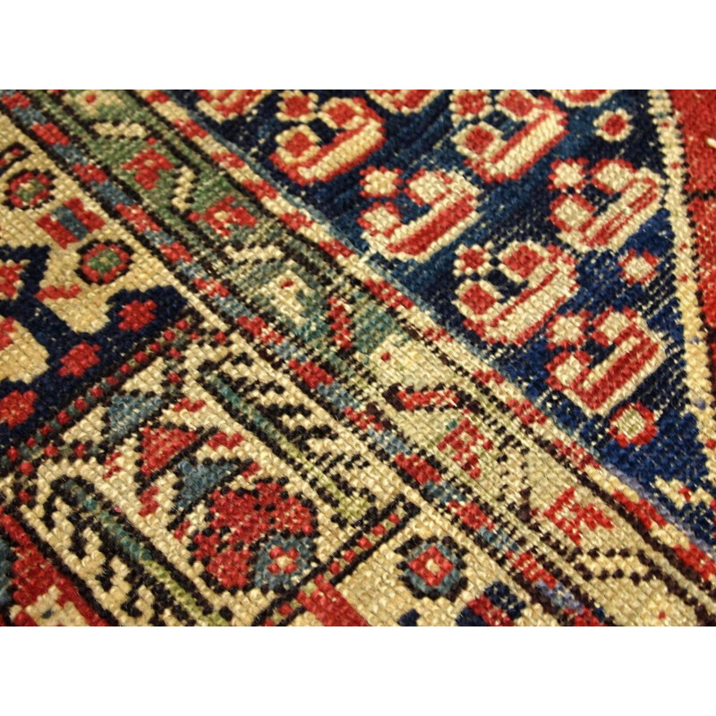 Handmade antique prayer Turkish Anatolian rug 