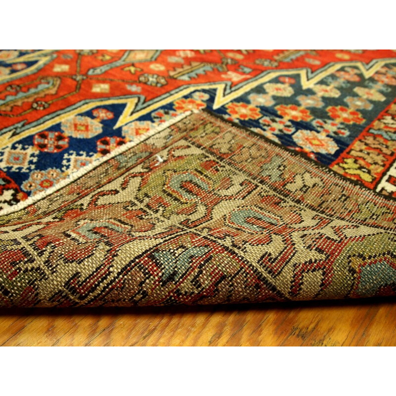 Handmade antique Persian Mazlahan rug 