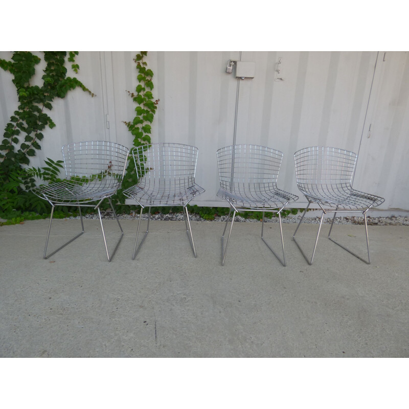 Set of 4 Knoll chairs by Harry Bertoia