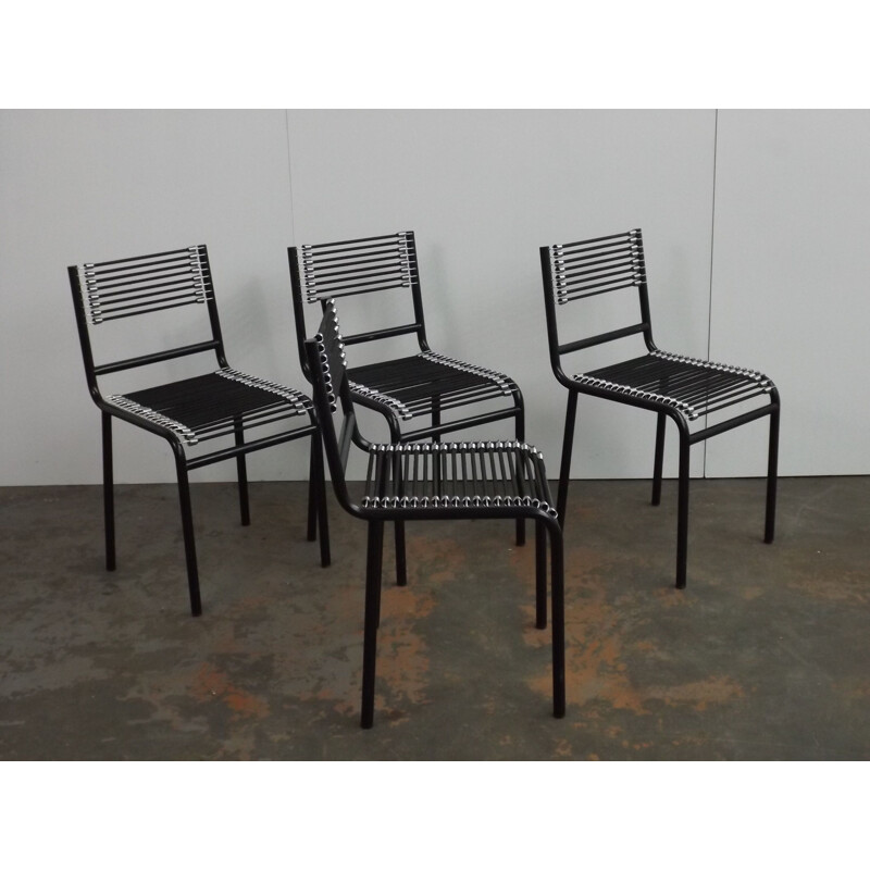 Set of 4 Sandow Chairs René Herbst