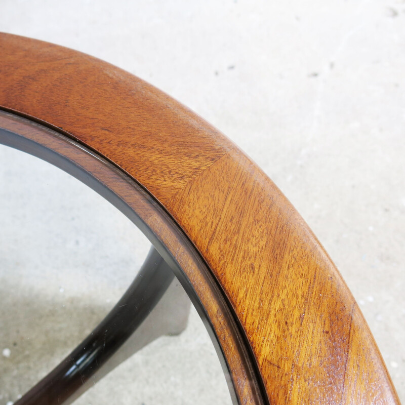 Vintage "Tear-Drop" oval coffee table by Stonehill