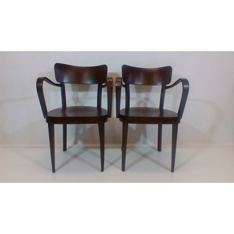 Suite de 2 fauteuils vintage par Thonet