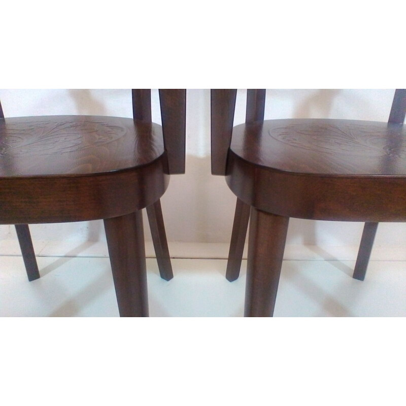 Set of 2 vintage armchairs by Thonet