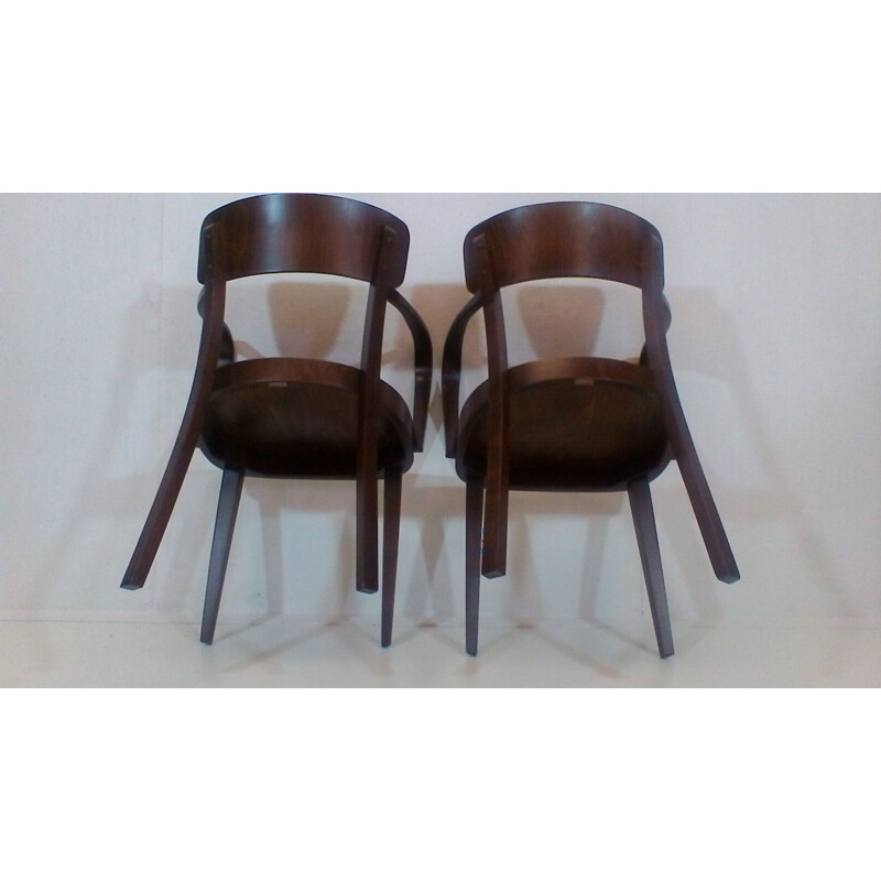 Suite de 2 fauteuils vintage par Thonet