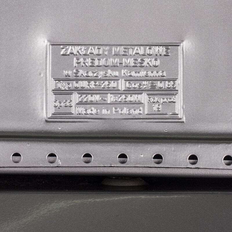 Industrielle Vintage-Hängeleuchte aus Aluminium von Mesko
