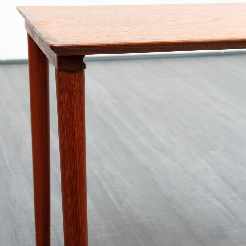 Set of 3 vintage nesting tables in teak