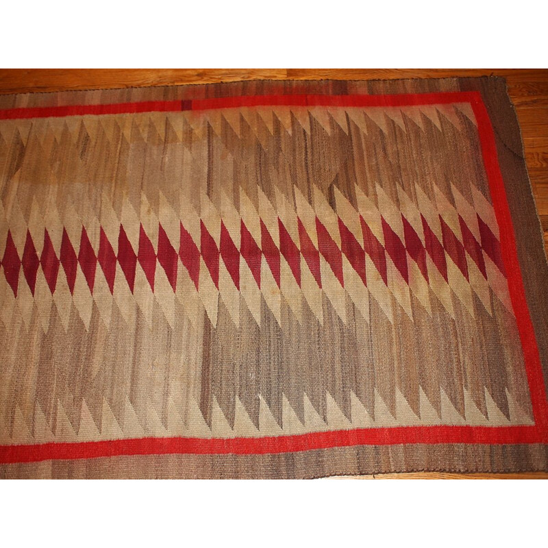 Vintage American Navajo rug handmade