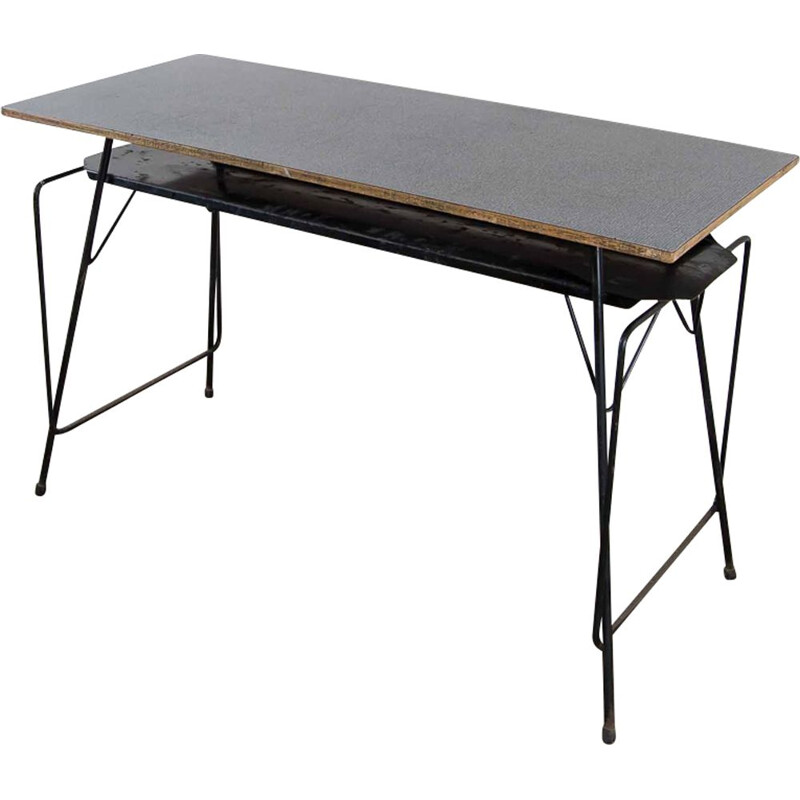 Vintage desk in metal by Willy Van Der Meeren 