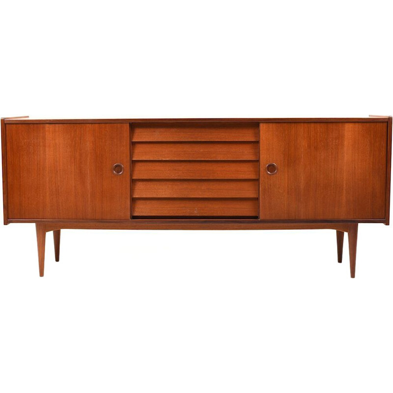 Vintage Danish sideboard in teak by Nils Jonsson