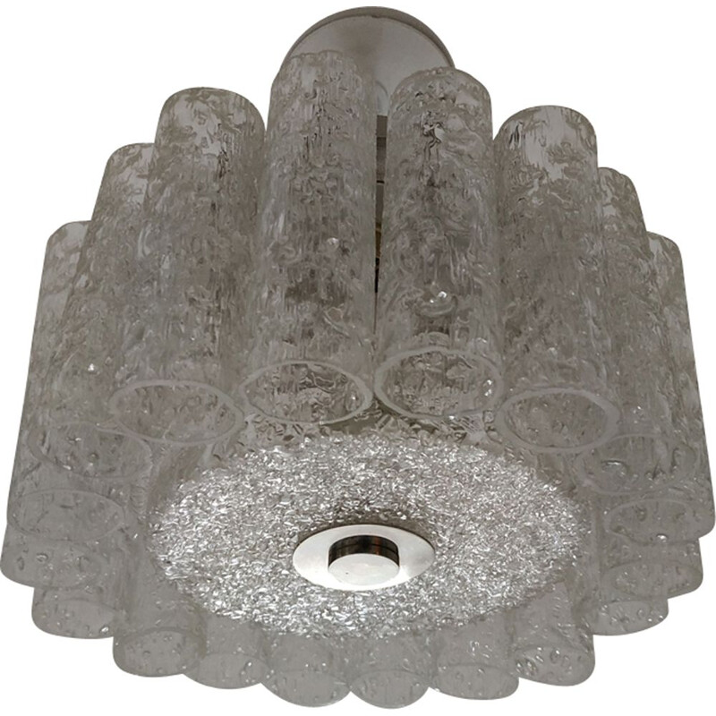 Vintage ceiling light in glass