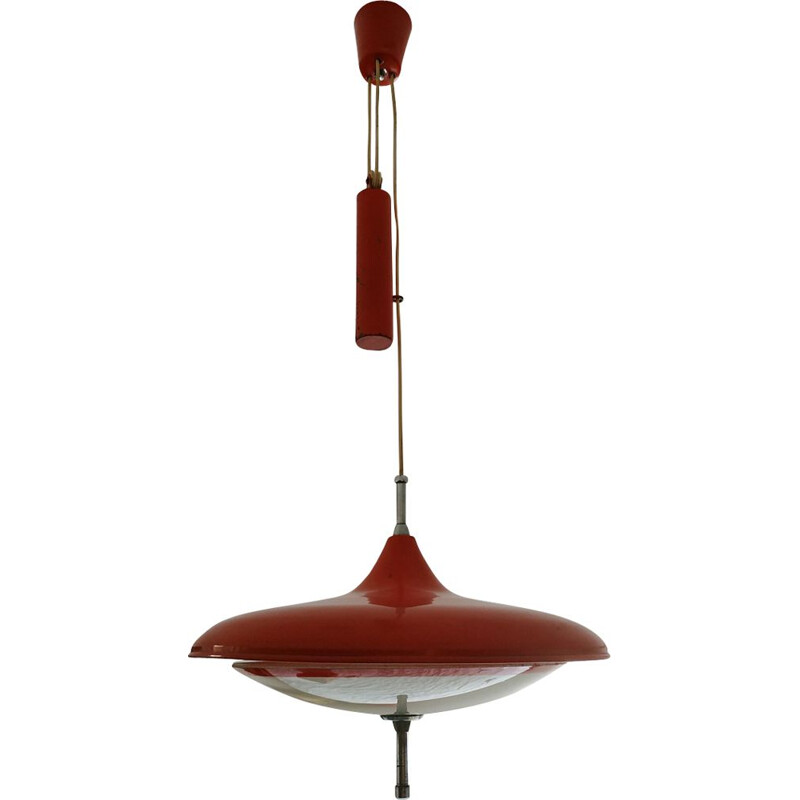 Vintage counterweight pendant lamp