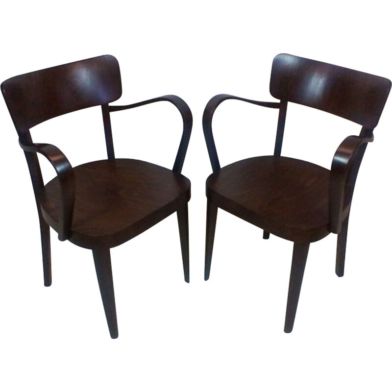 Set of 2 vintage armchairs by Thonet