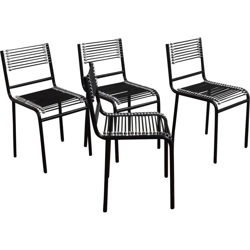 Set of 4 Sandow Chairs René Herbst