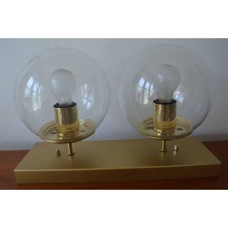 Vintage Ceiling Lamp in metal and brass by Kamenicky Senov