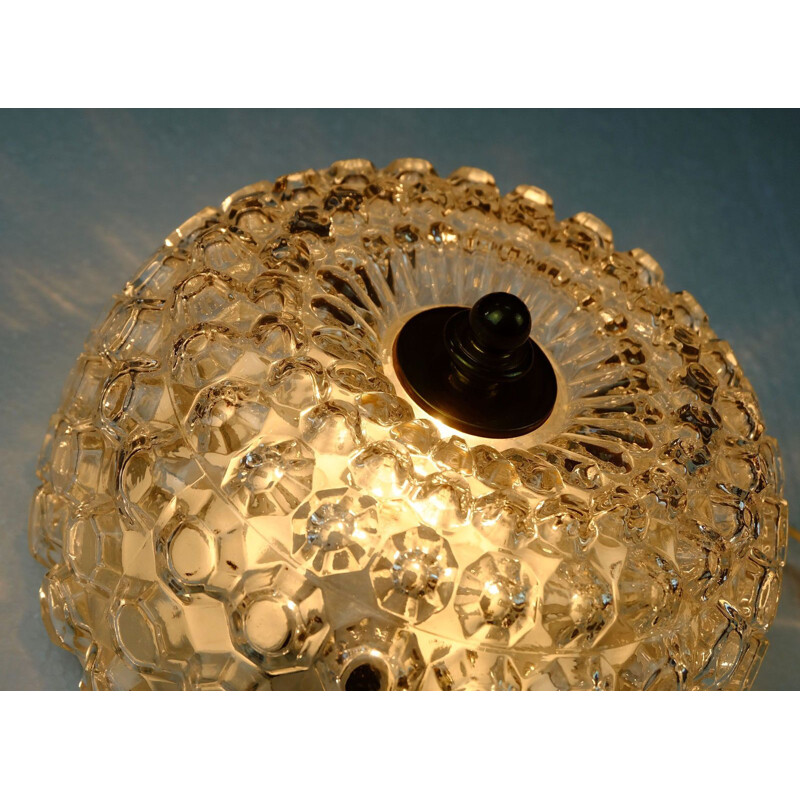 Vintage ceiling lamp in metal lacquered gold by Limburg