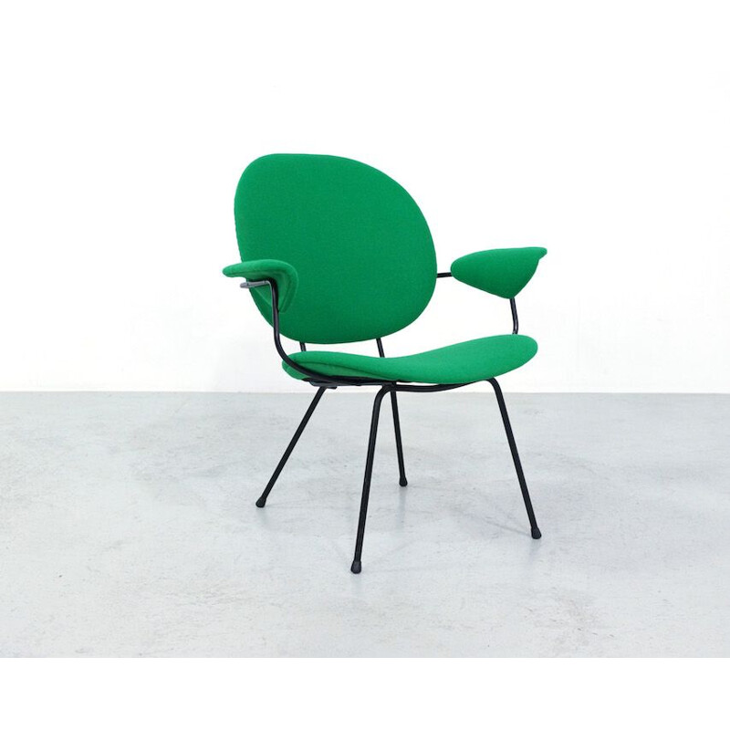 Vintage green armchair 302 by WH Gispen for Kembo