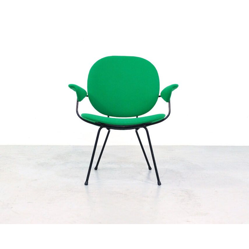 Vintage green armchair 302 by WH Gispen for Kembo