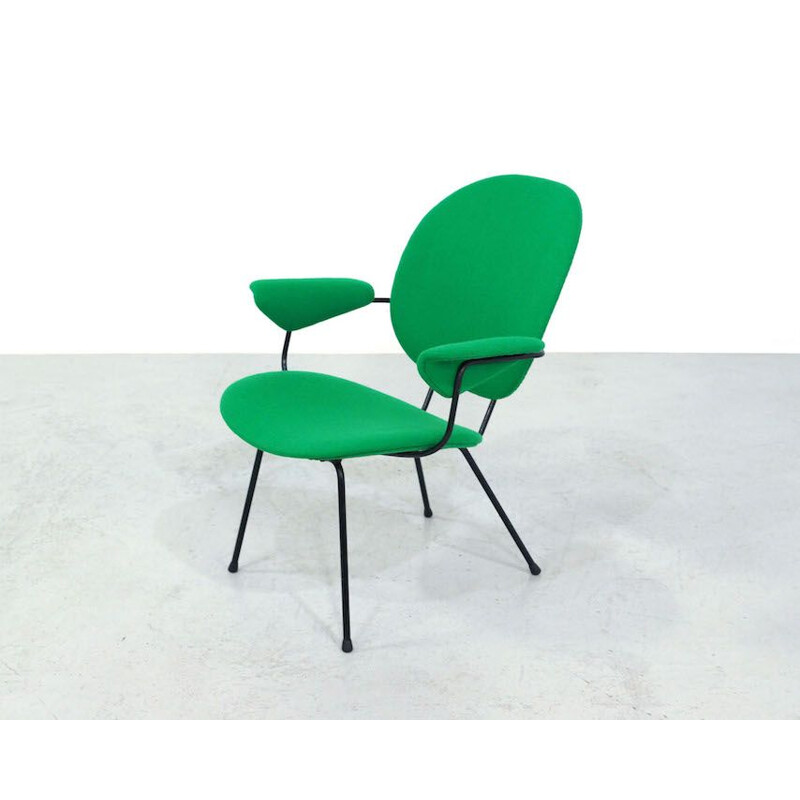 Vintage green armchair 302 by WH Gispen for Kembo