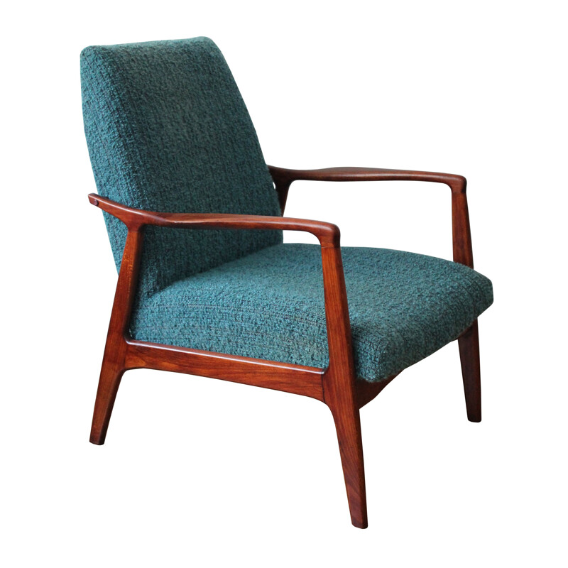 Suite de 2 fauteuils vintage allemandes verts