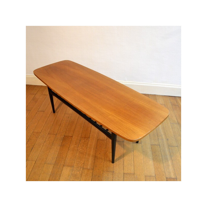 Vintage coffee table in wood - 1960s