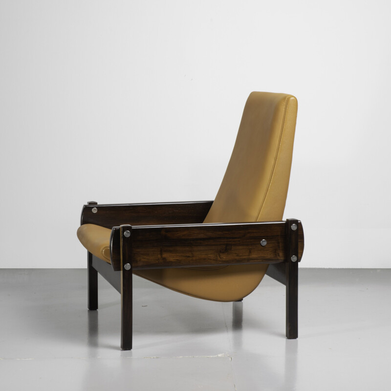 Vintage Brazilian armchair "Vronka" by Sergio Rodrigues