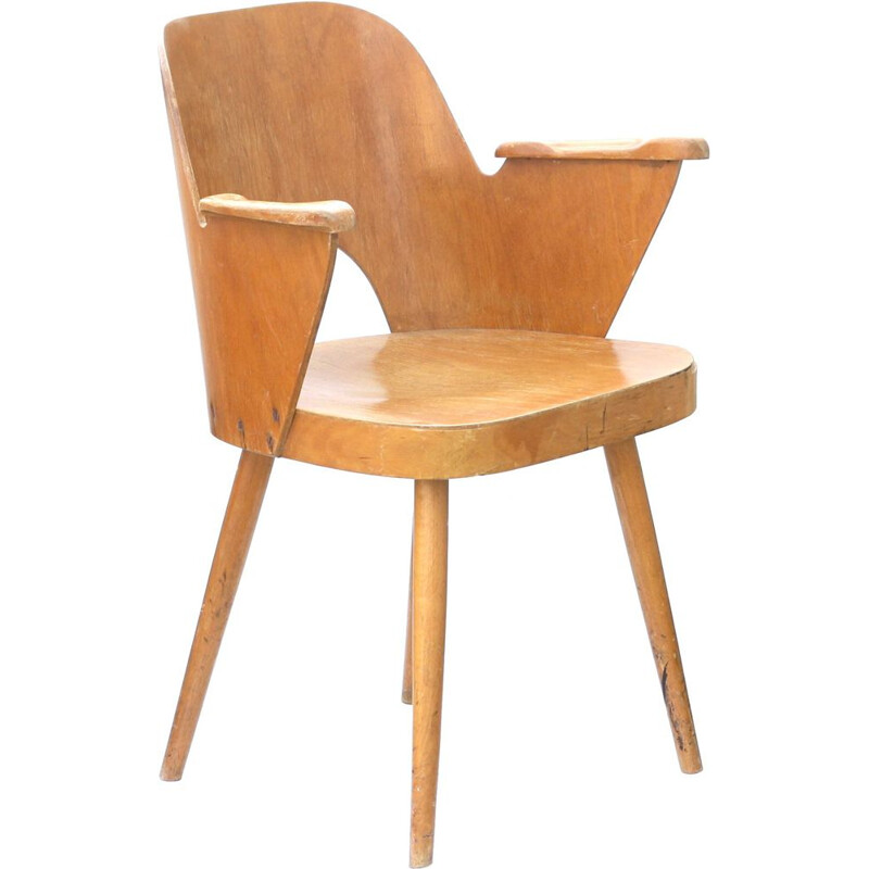 Fauteuil vintage en bois par TON