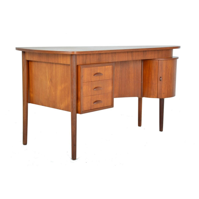 Vintage writing desk in teak by Kai Kristiansen