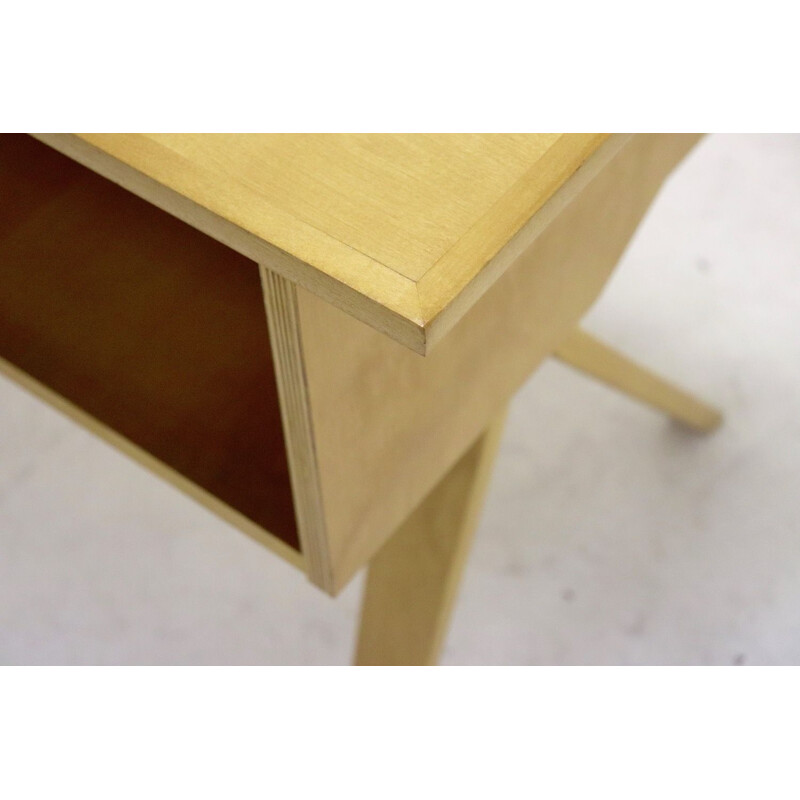 Vintage desk "EB02" in plywood by Cees Braakman for Pastoe