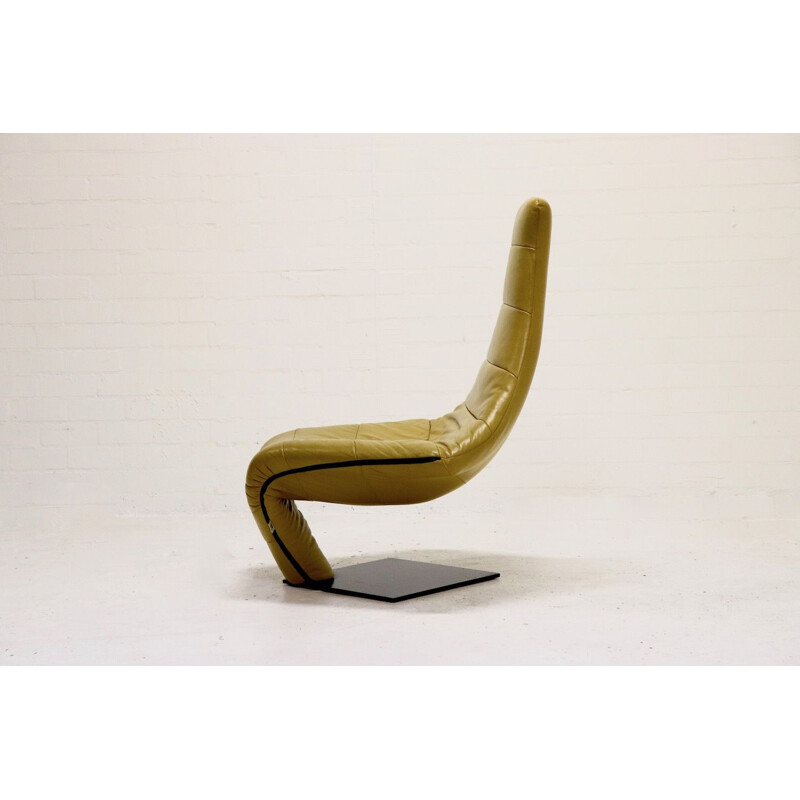 Vintage limited Edition green "Turner" lounge chair by Jack Crebolder pour Harvink