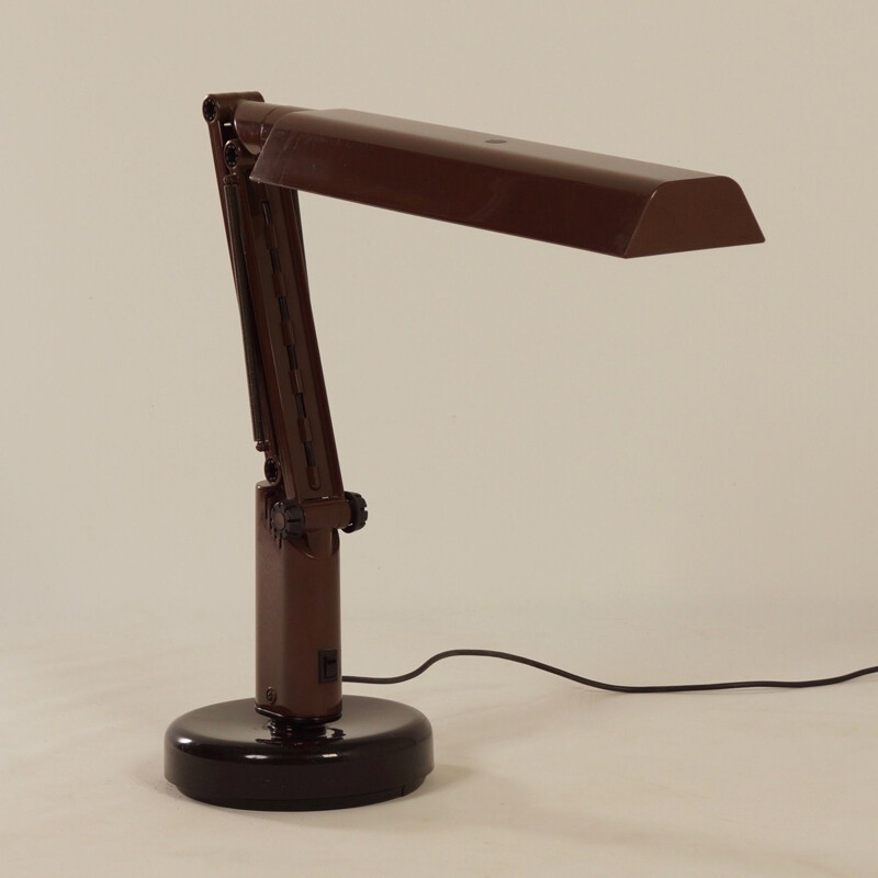 Brown "Lucifer" desk lamp by Tom Ahlstrom & Hans Ehrich for Fagerhults