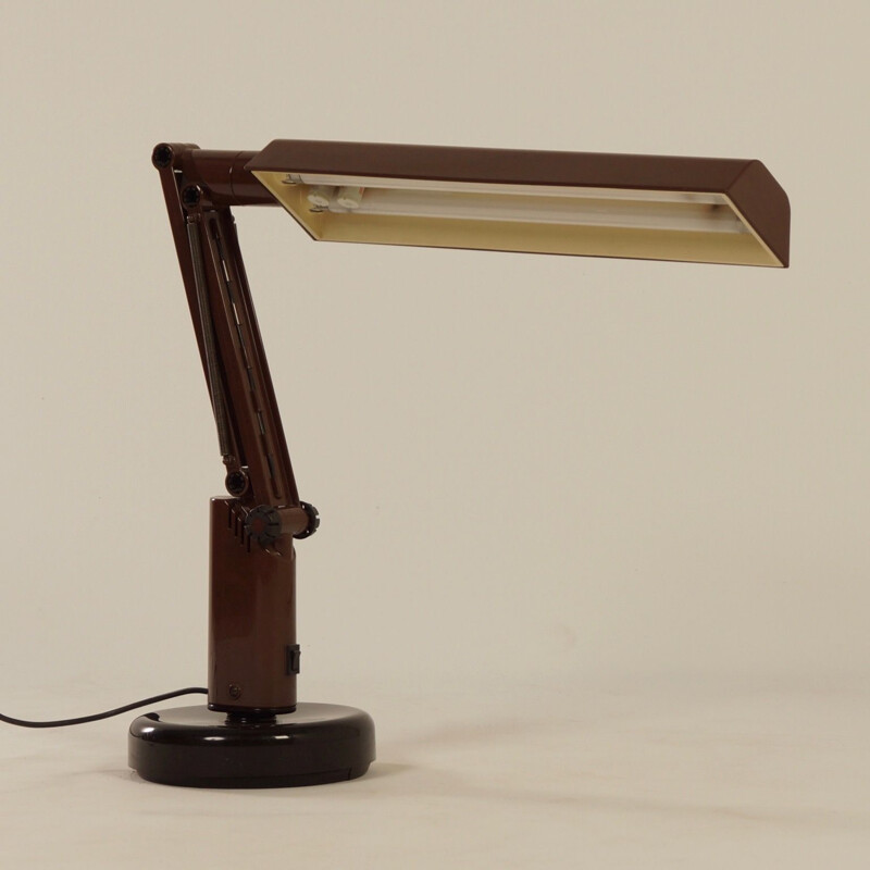 Brown "Lucifer" desk lamp by Tom Ahlstrom & Hans Ehrich for Fagerhults