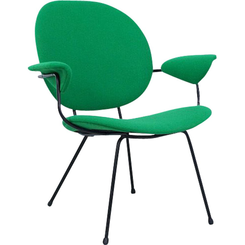 Vintage green armchair 302 by WH Gispen for Kembo