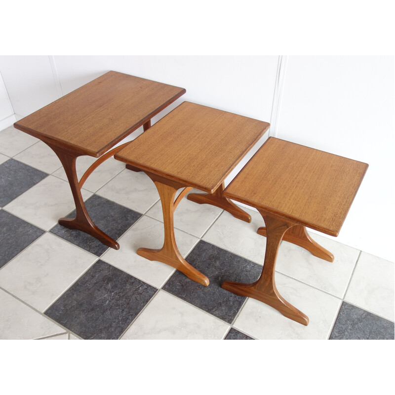 Set of 3 vintage nesting tables for G-plan