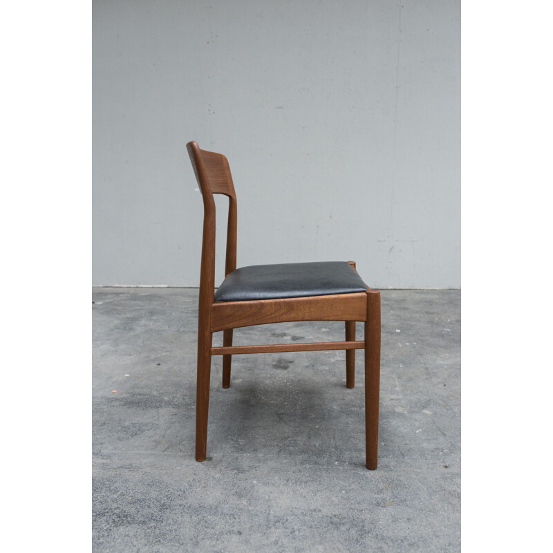 Set of 4 vintage chairs in teak by Kai Kristiansen